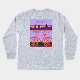 Bike Portland Kids Long Sleeve T-Shirt